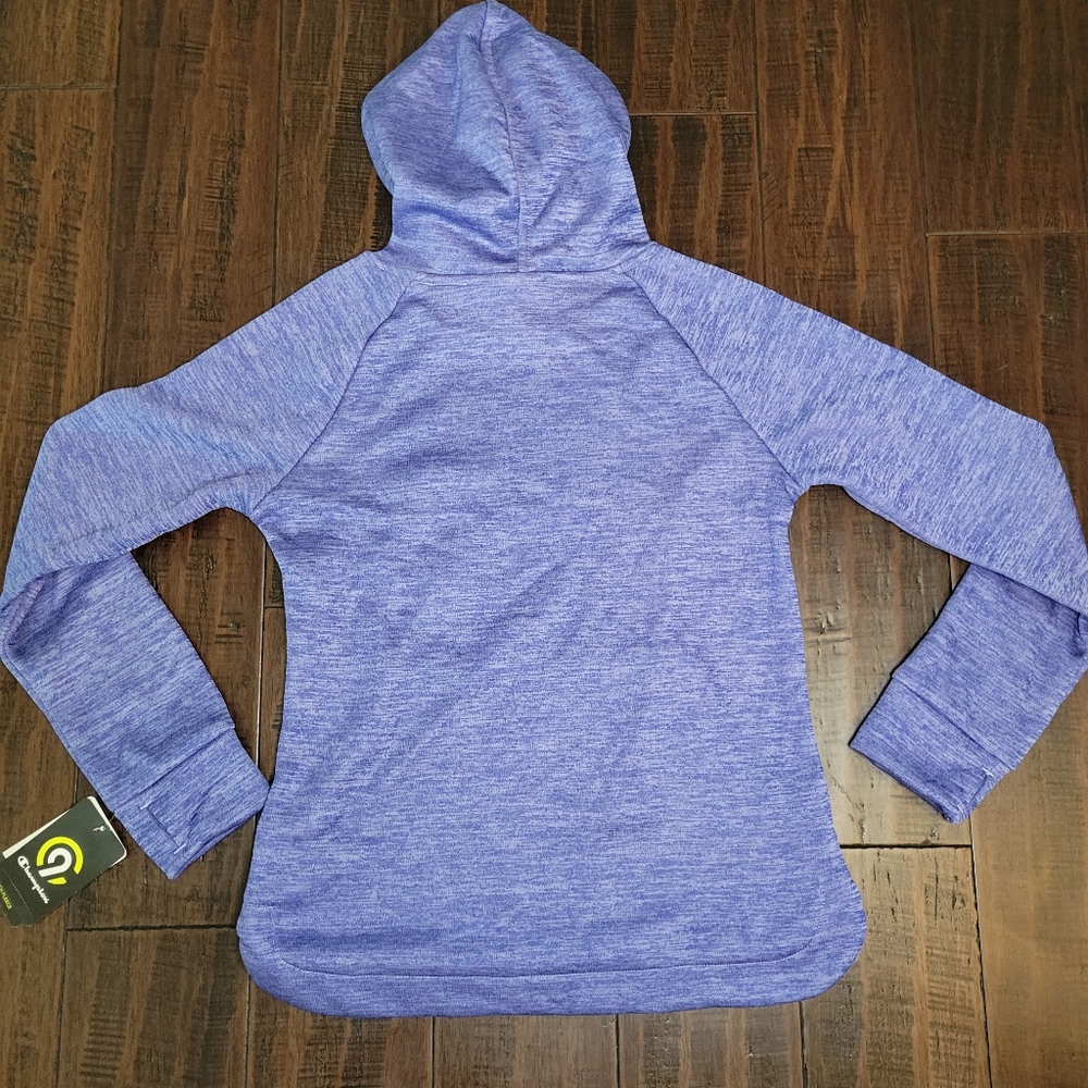 Champion Purple Tech Fleece Hoodie sz Large - Picture 5 of 5